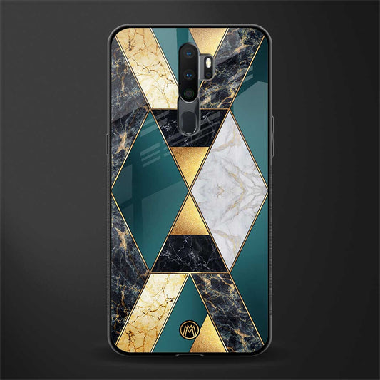 cadmium gold marble glass case for oppo a5 2020 image