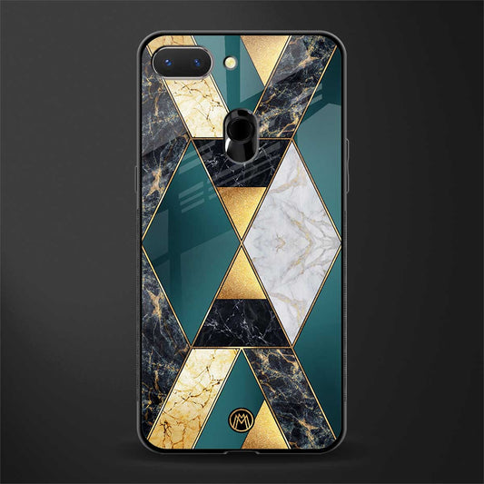 cadmium gold marble glass case for oppo a5 image