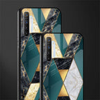 cadmium gold marble glass case for realme x2 image-2