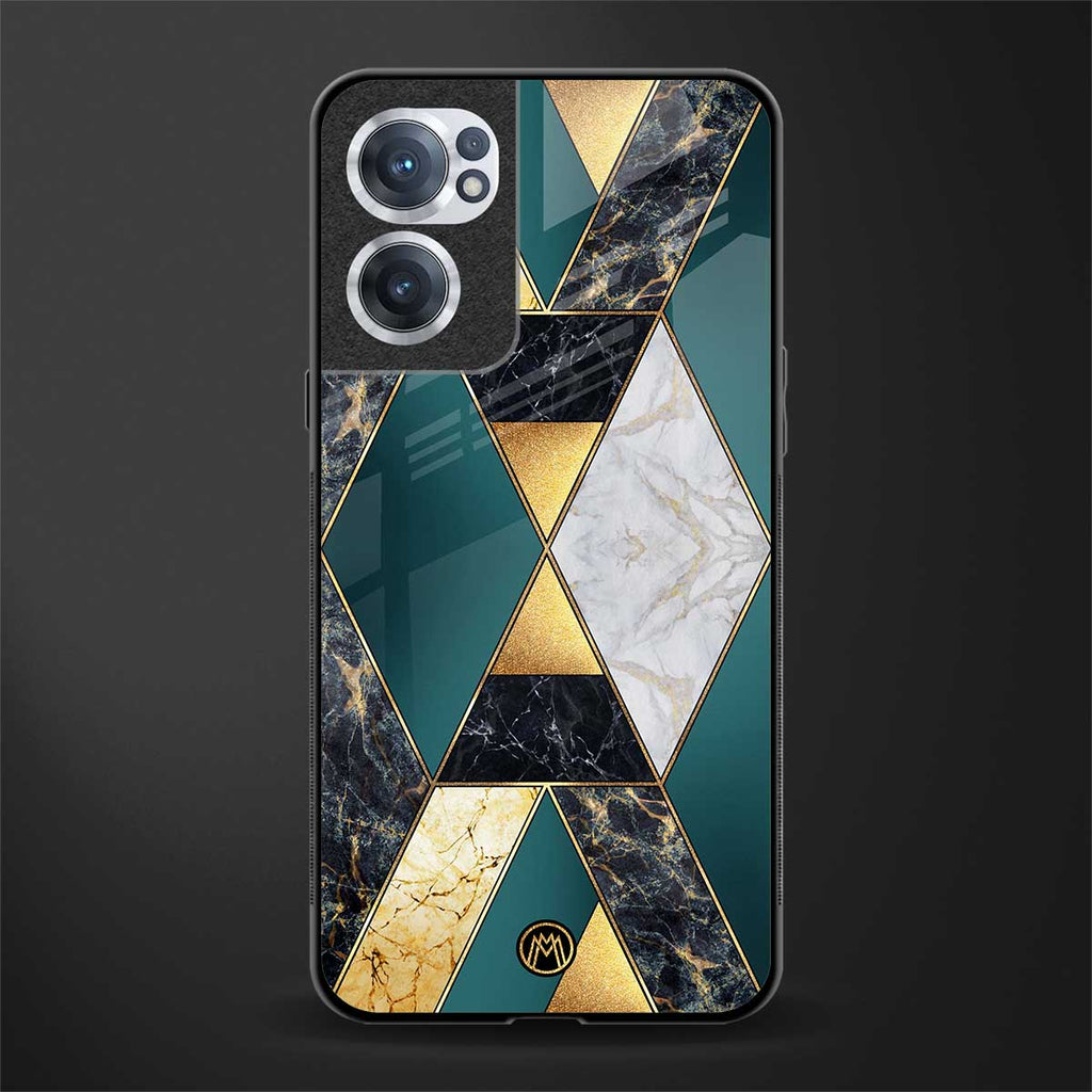 cadmium gold marble glass case for oneplus nord ce 2 5g image