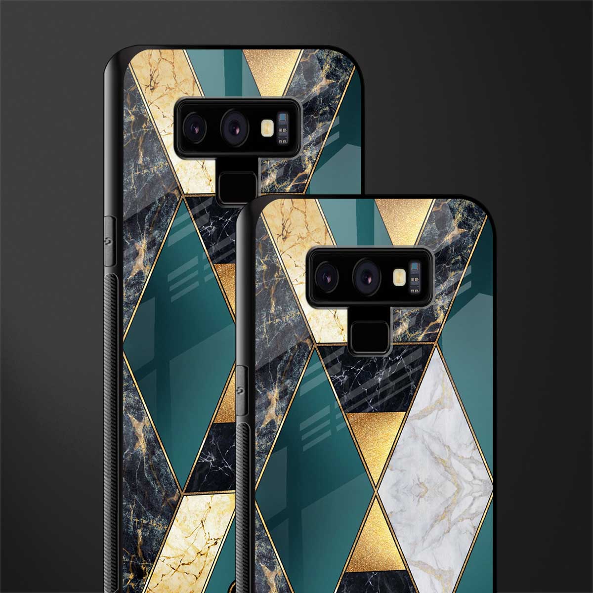 cadmium gold marble glass case for samsung galaxy note 9 image-2