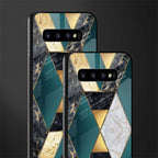 cadmium gold marble glass case for samsung galaxy s10 plus image-2