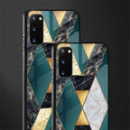 cadmium gold marble glass case for samsung galaxy s20 image-2