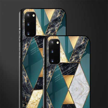 cadmium gold marble glass case for samsung galaxy s20 image-2