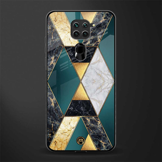 cadmium gold marble glass case for redmi note 9 image