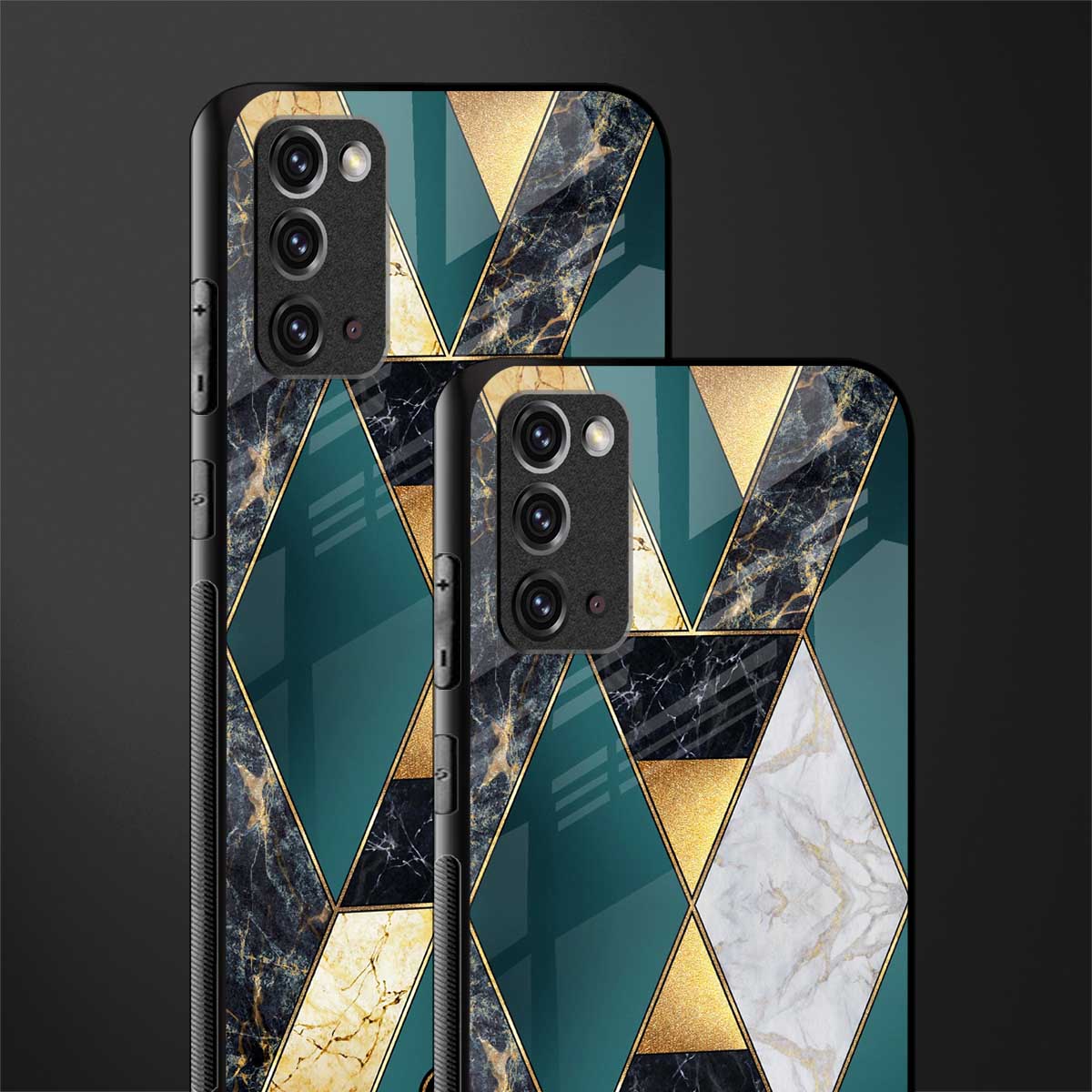 cadmium gold marble glass case for samsung galaxy note 20 image-2