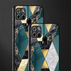 cadmium gold marble glass case for realme narzo 30a image-2