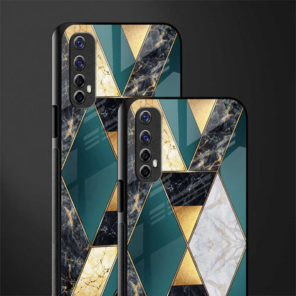 cadmium gold marble glass case for realme 7 image-2
