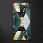 cadmium gold marble glass case for redmi 9 prime image