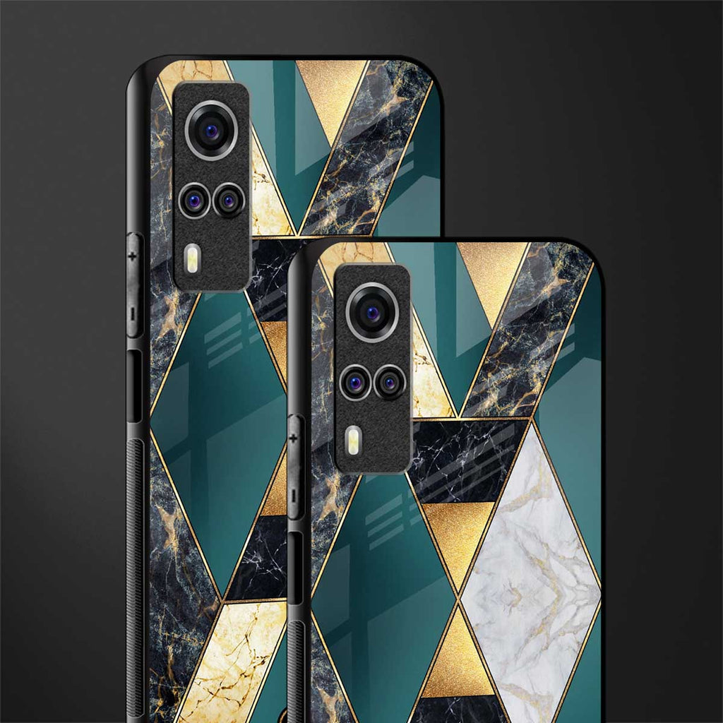 cadmium gold marble glass case for vivo y53s image-2