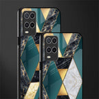 cadmium gold marble glass case for oppo a54 image-2