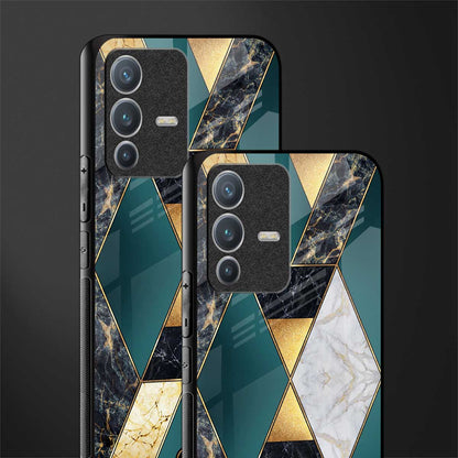 cadmium gold marble glass case for vivo v23 pro 5g image-2