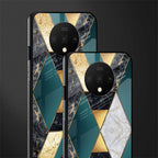 cadmium gold marble glass case for oneplus 7t image-2