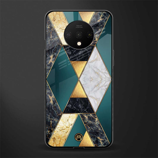 cadmium gold marble glass case for oneplus 7t image