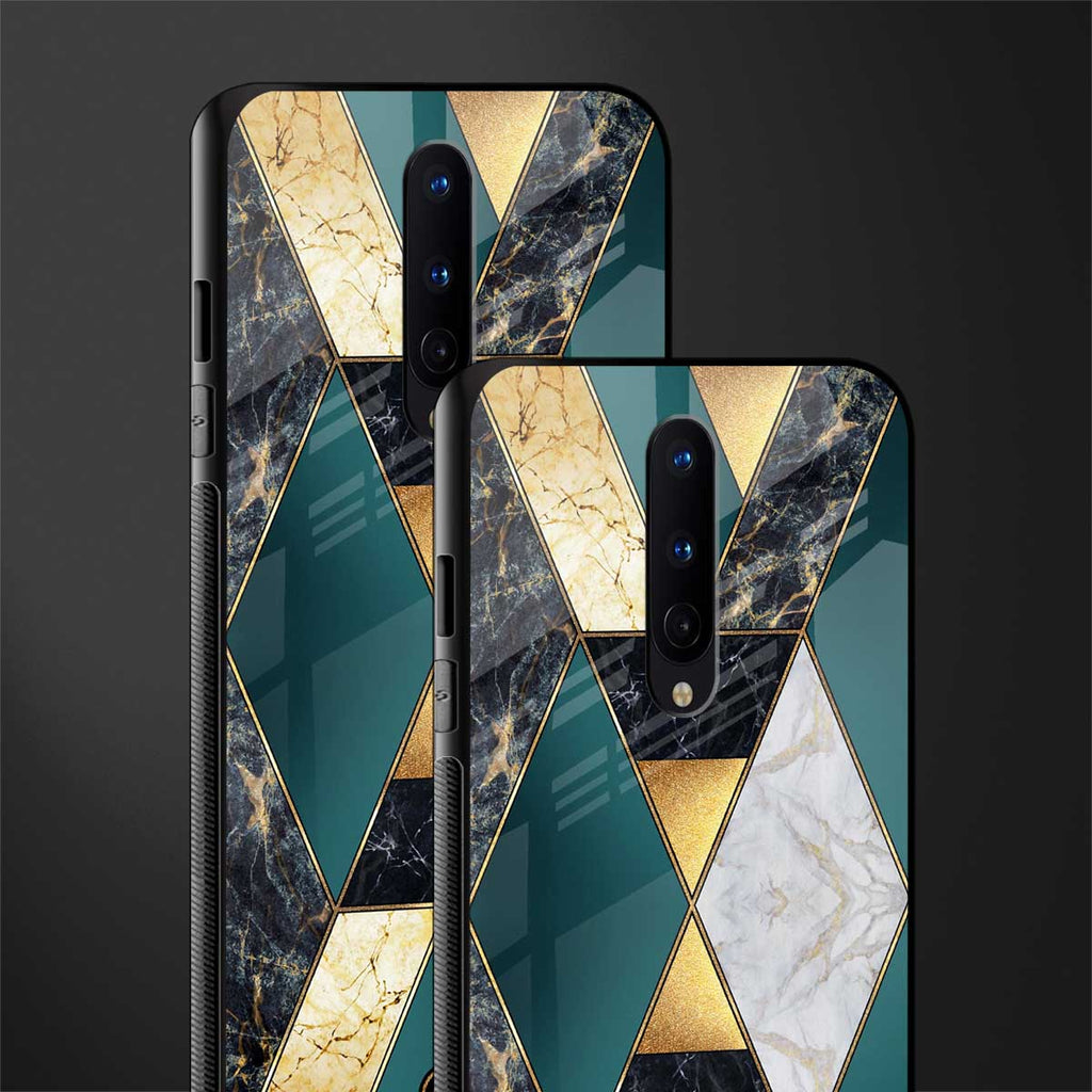 cadmium gold marble glass case for oneplus 8 image-2