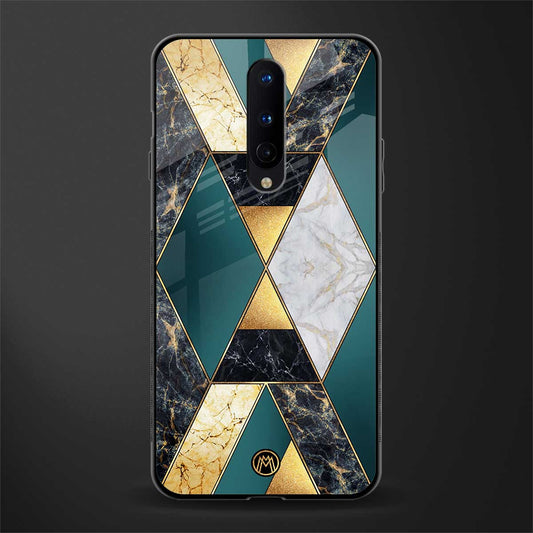 cadmium gold marble glass case for oneplus 8 image
