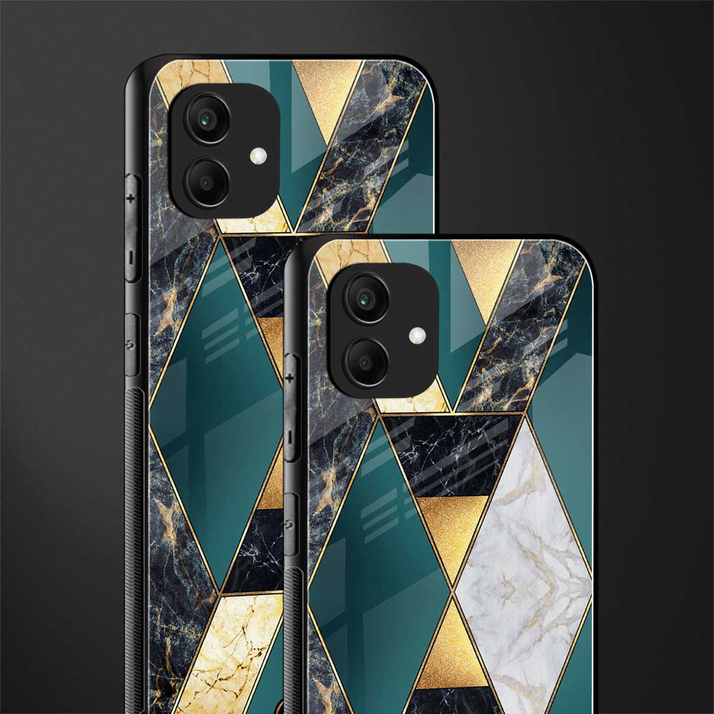 cadmium gold marble back phone cover | glass case for samsung galaxy a04