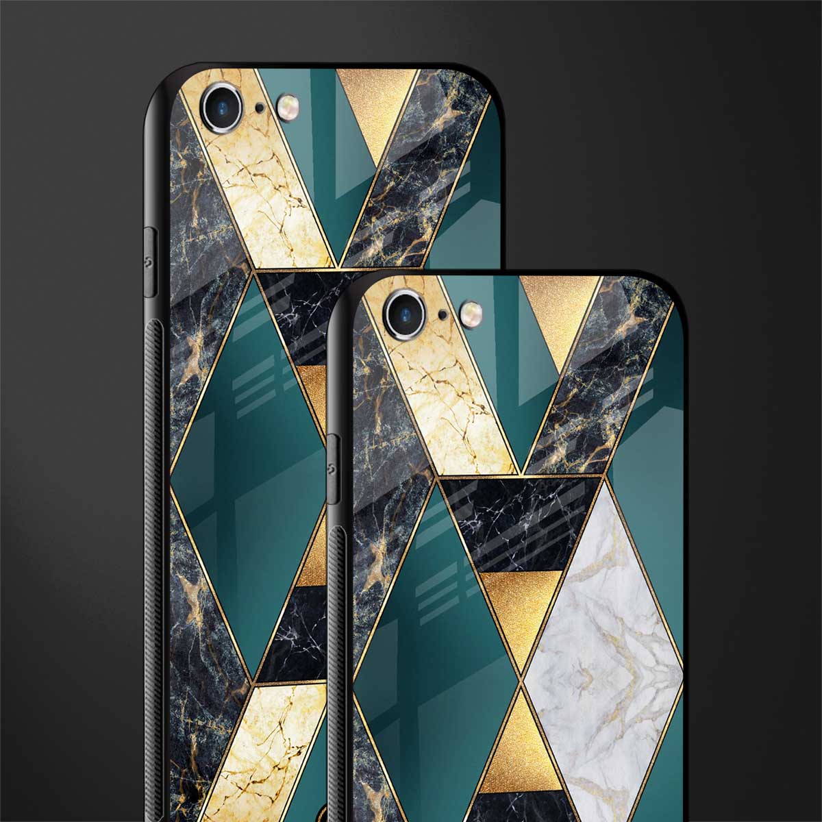cadmium gold marble glass case for iphone 6 image-2