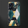 cadmium gold marble back phone cover | glass case for realme c55