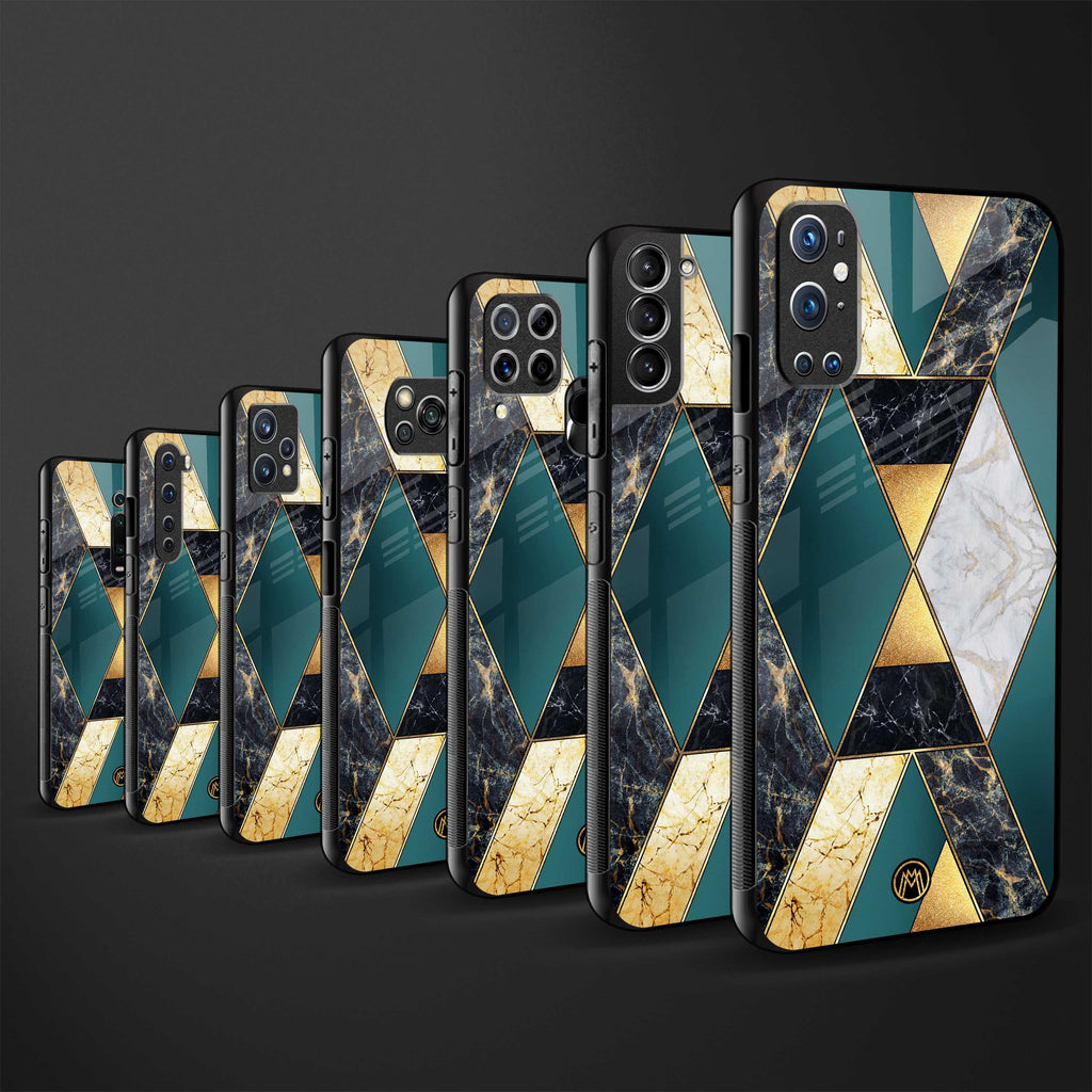 cadmium gold marble glass case for oppo a54 image-3
