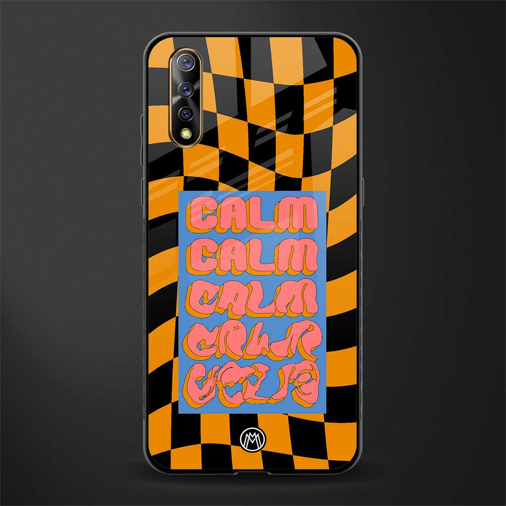calm glass case for vivo s1 image