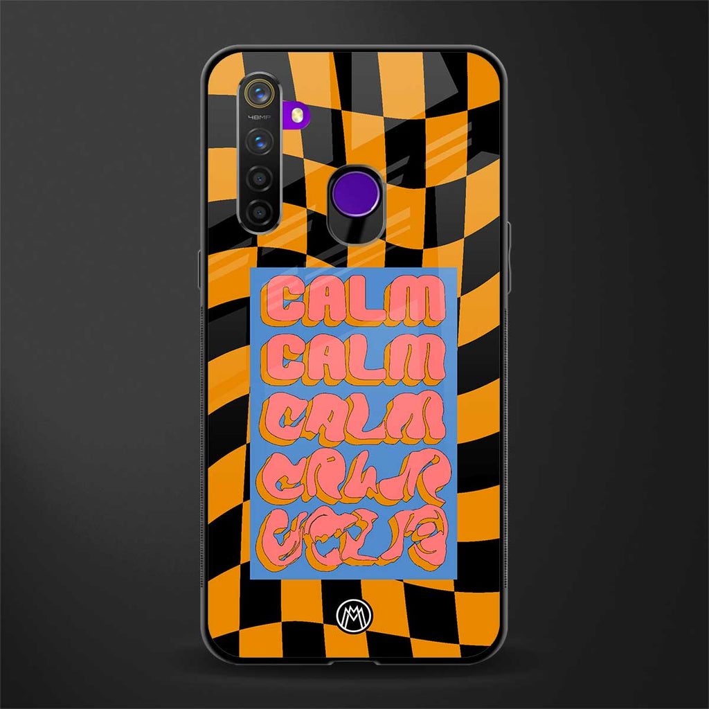 calm glass case for realme 5 image