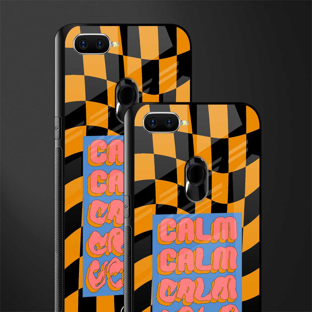 calm glass case for oppo a7 image-2