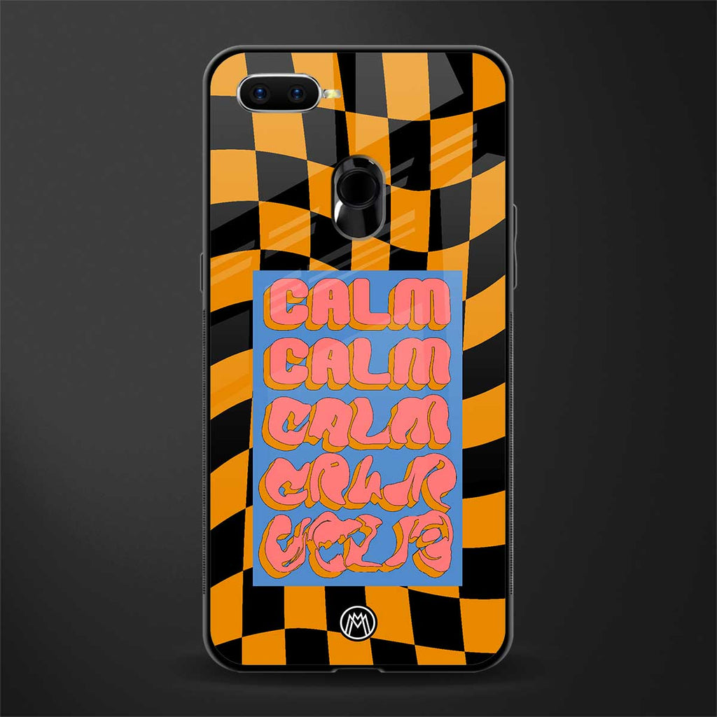 calm glass case for oppo a7 image