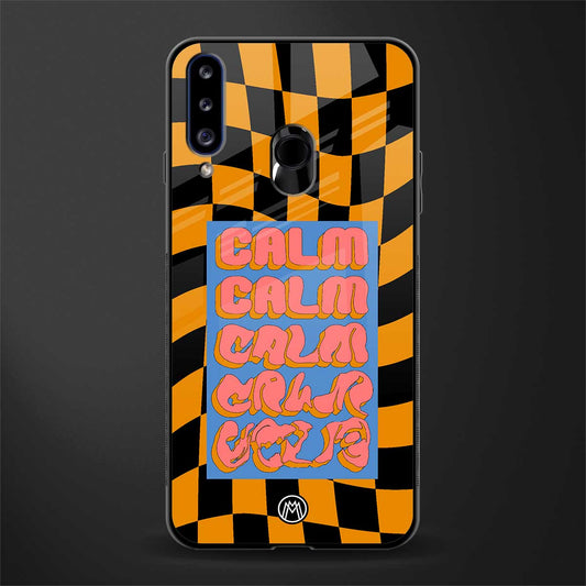 calm glass case for samsung galaxy a20s image