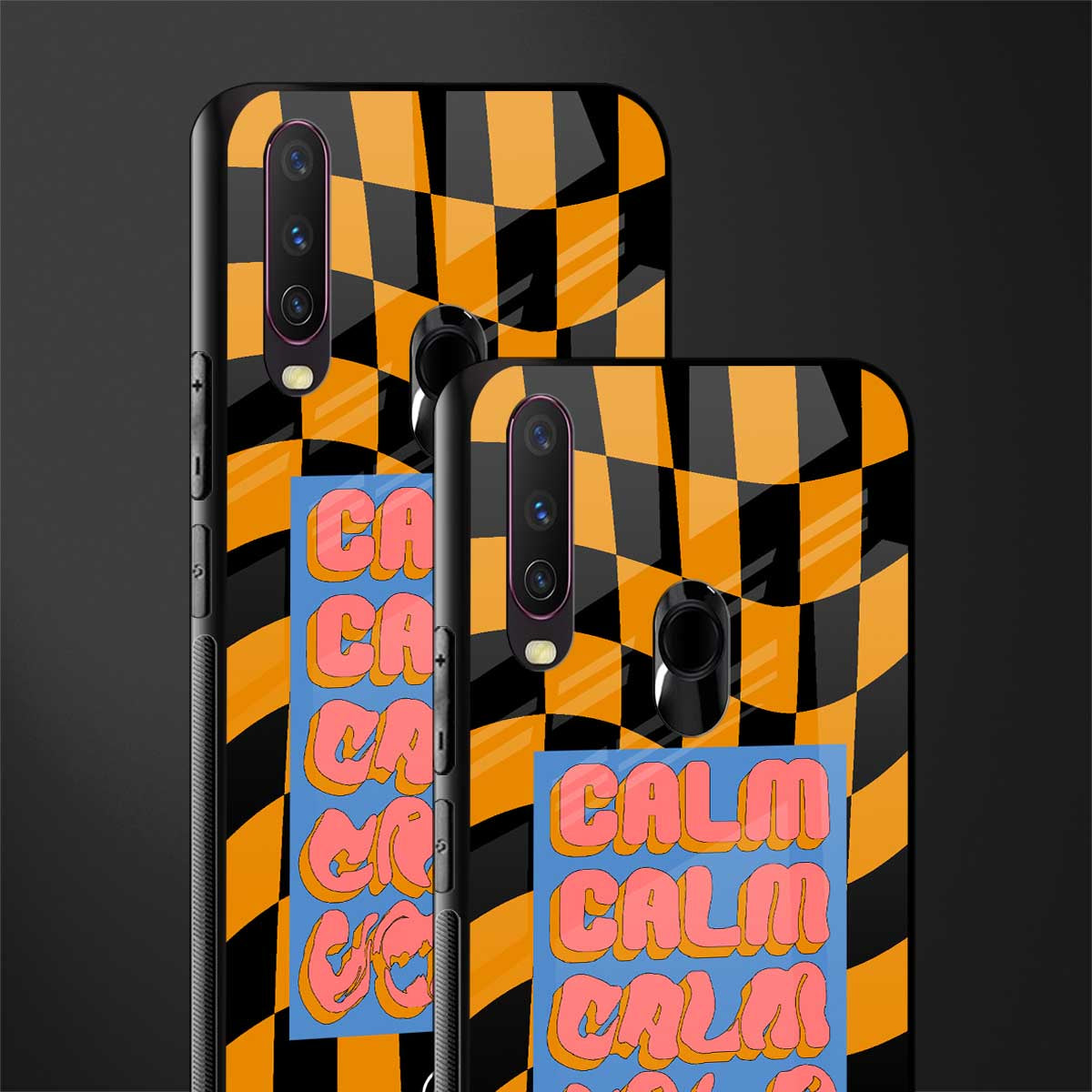 calm glass case for vivo y15 image-2