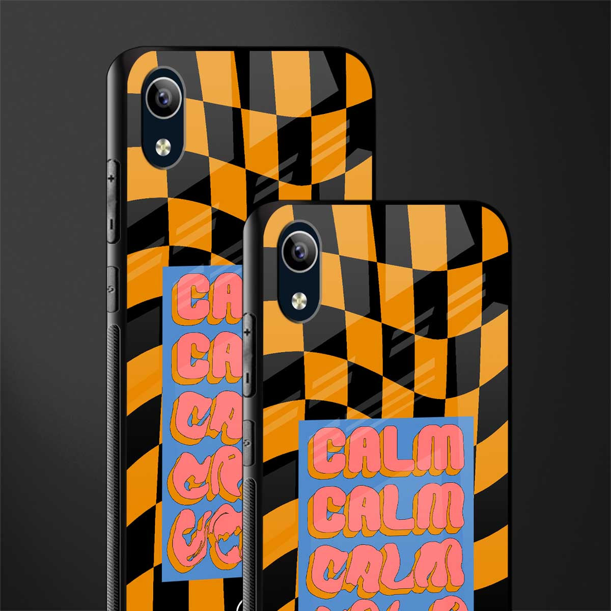 calm glass case for vivo y1s without fingerprint image-2