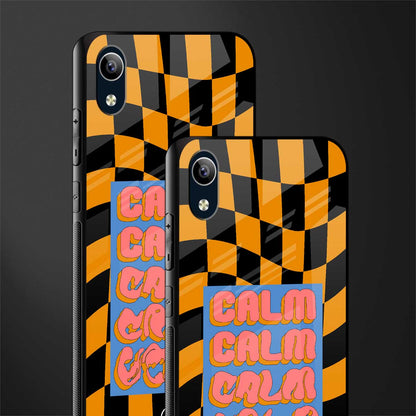 calm glass case for vivo y1s without fingerprint image-2