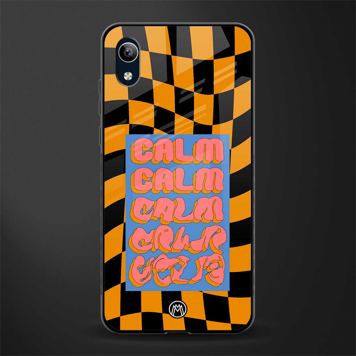 calm glass case for vivo y1s without fingerprint image