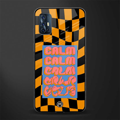 calm glass case for vivo v17 image