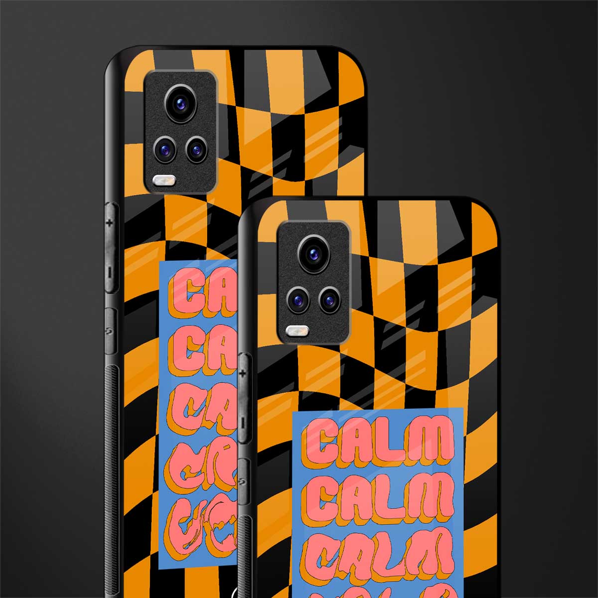 calm glass case for vivo v20 image-2