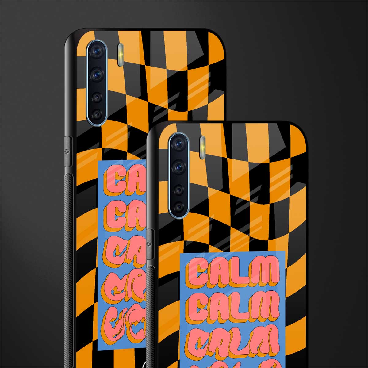 calm glass case for oppo f15 image-2