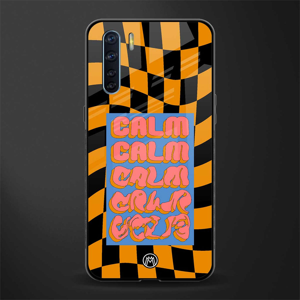 calm glass case for oppo f15 image