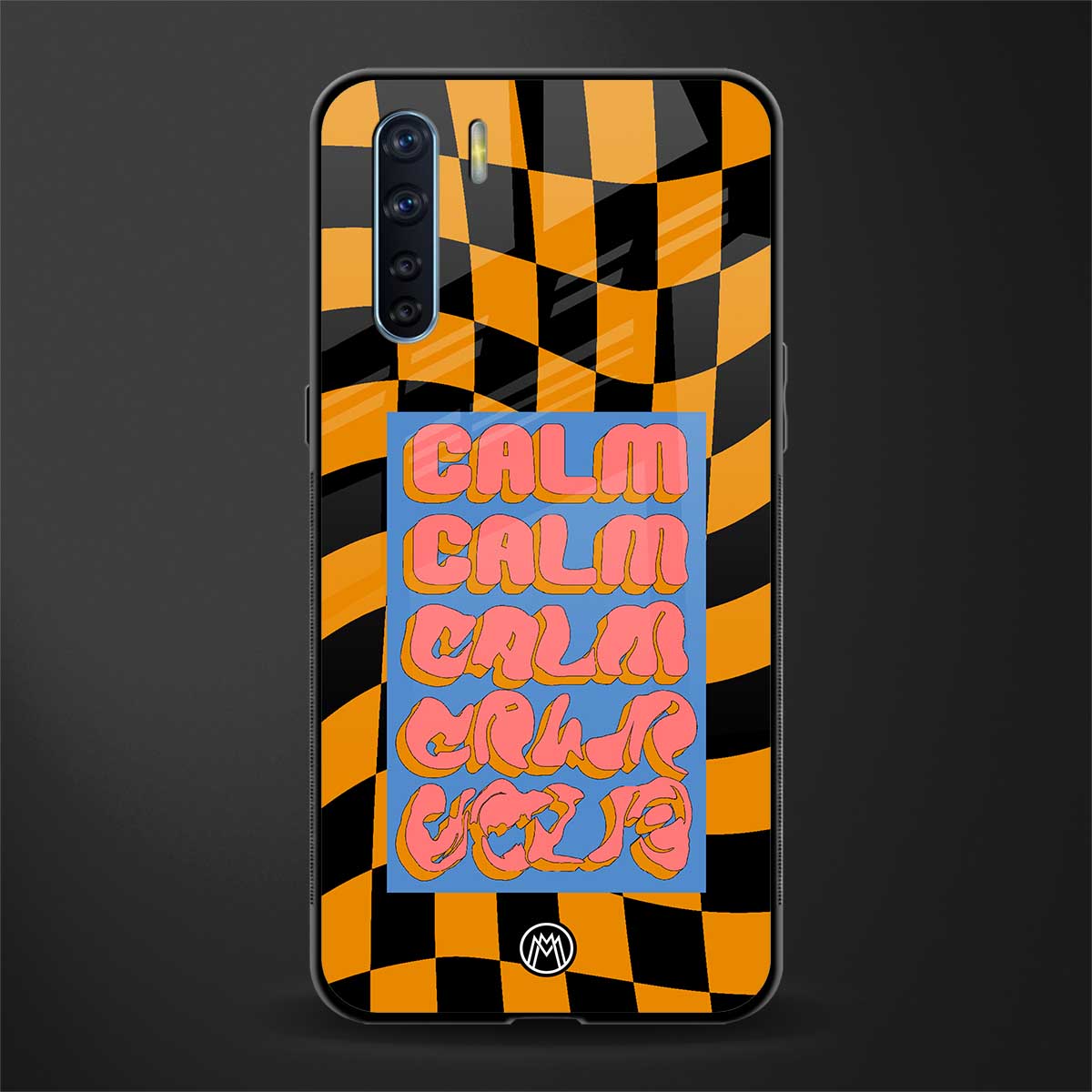 calm glass case for oppo f15 image