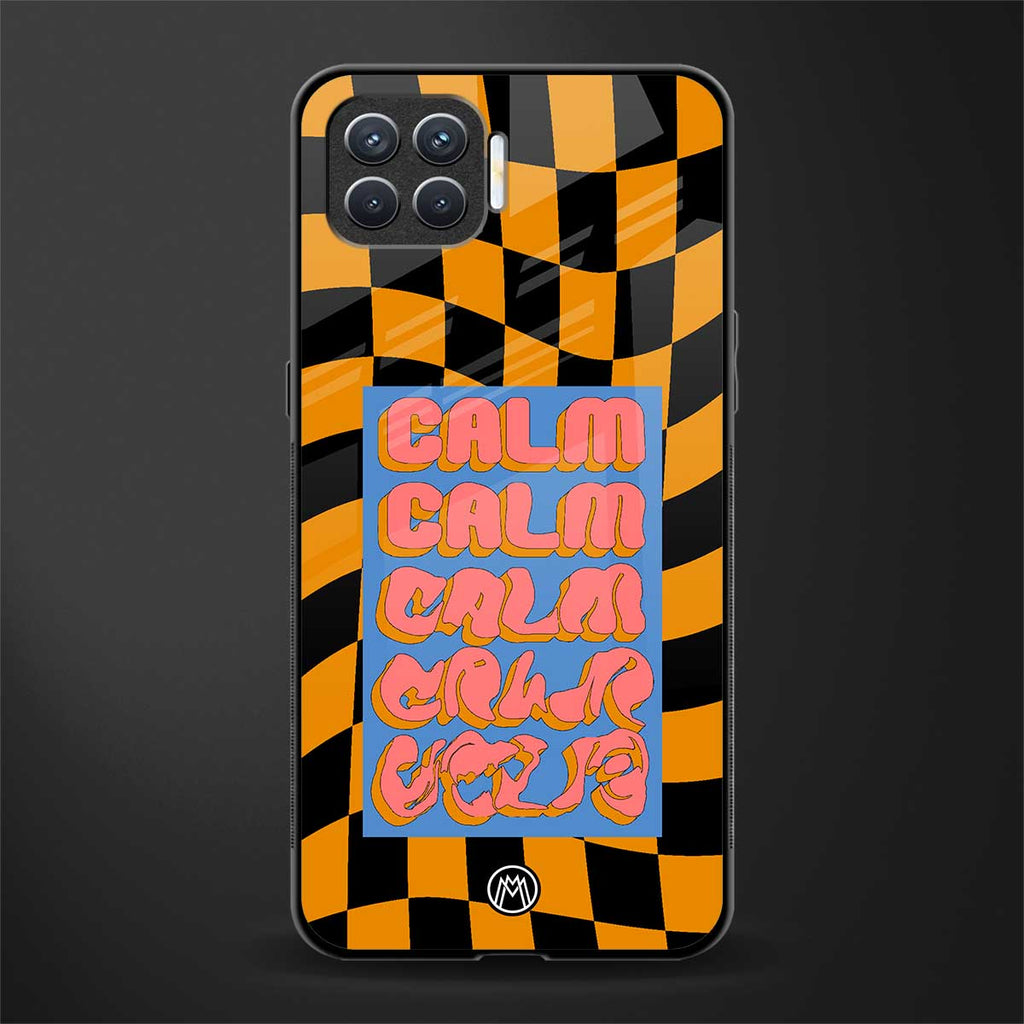 calm glass case for oppo f17 image