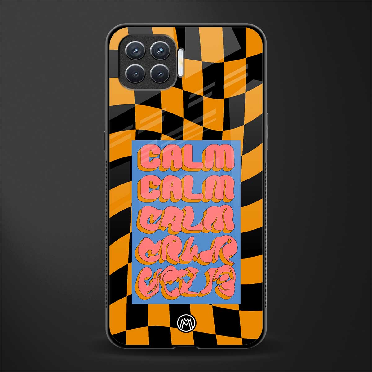 calm glass case for oppo f17 image