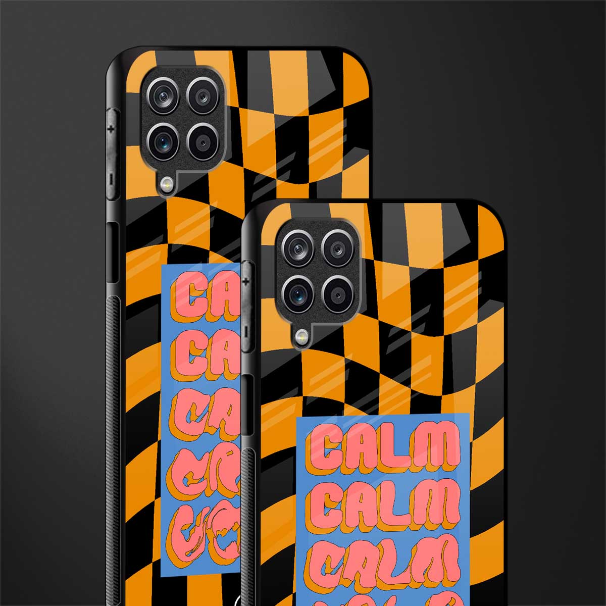 calm glass case for samsung galaxy a12 image-2