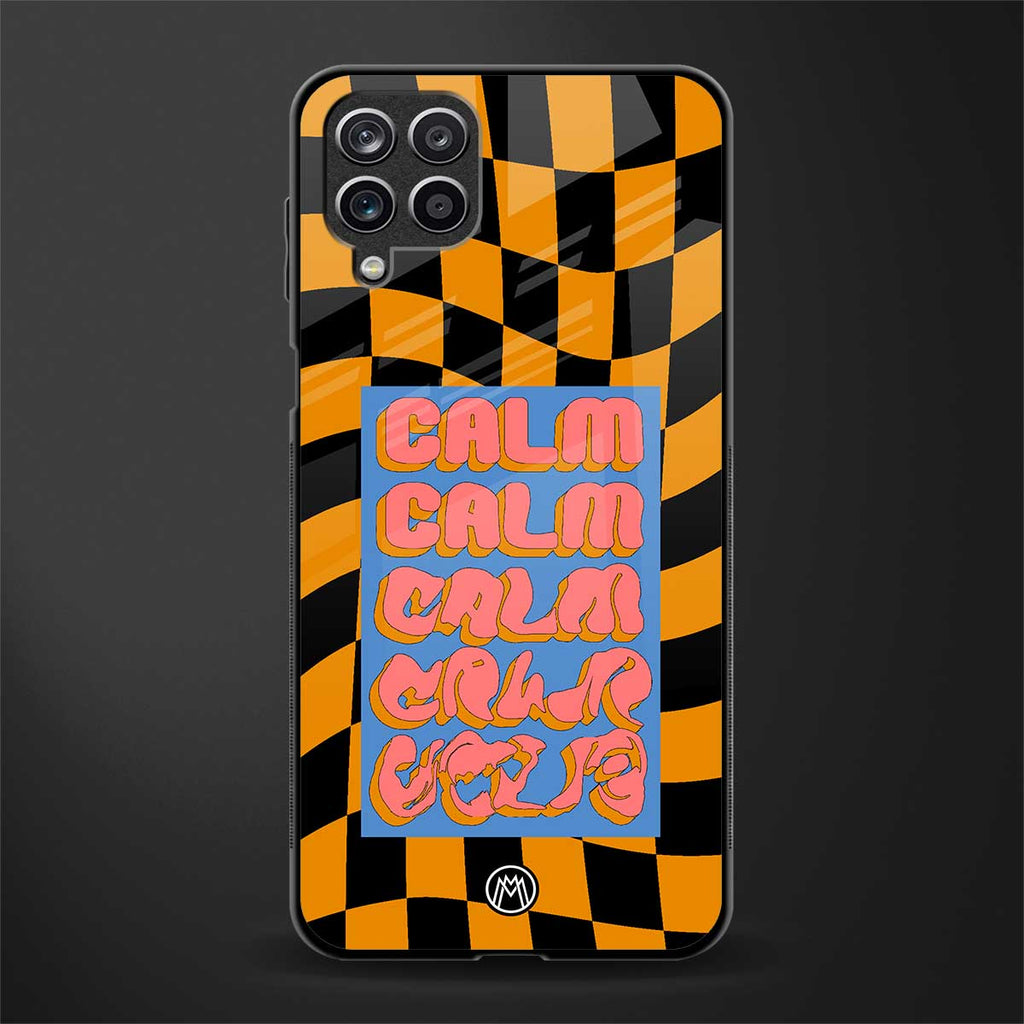 calm glass case for samsung galaxy f12 image