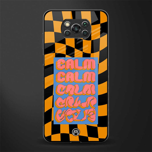 calm glass case for poco x3 image