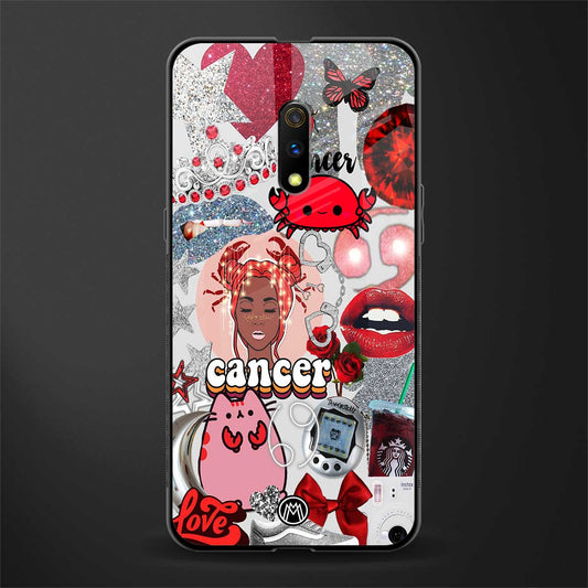 cancer aesthetic collage glass case for oppo k3 image