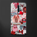 cancer aesthetic collage glass case for oppo reno 2f image