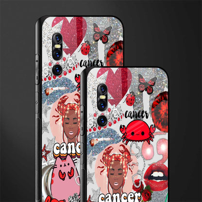 cancer aesthetic collage glass case for vivo v15 pro image-2
