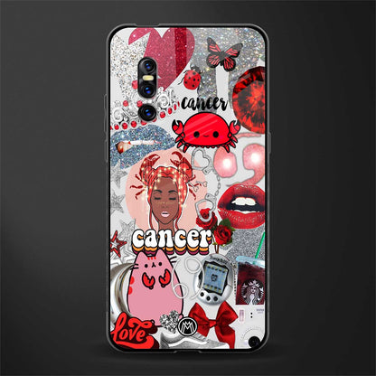 cancer aesthetic collage glass case for vivo v15 pro image