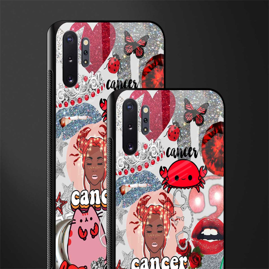 cancer aesthetic collage glass case for samsung galaxy note 10 plus image-2