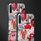 cancer aesthetic collage glass case for samsung galaxy note 10 plus image-2