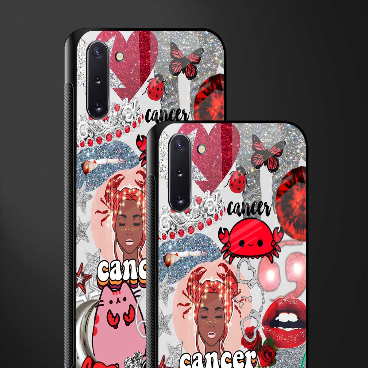 cancer aesthetic collage glass case for samsung galaxy note 10 image-2